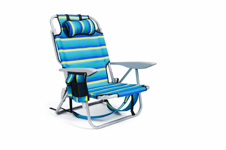 Striped folding beach chair - ala carte